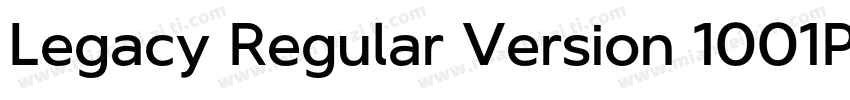 Legacy Regular Version 1001PS Vers字体转换
